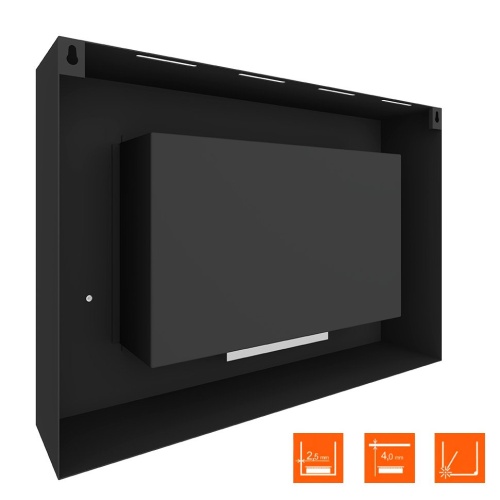 Биокамин SteelHeat WALL GRAND 900 LITE черный, стекло SteelHeat