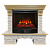 Каминокомплект Real Flame Rockland Lux 25 (белый дуб с патиной)+Evrika 25,5