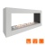Биокамин SteelHeat WALL FRAME ONE 1000 белый, стемалит SteelHeat