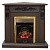 Каминокомплект Real Flame Dominica Corner (темный орех)+Majestic Lux Br S