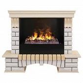 Каминокомплект Real Flame Country 26 WT (белый дуб)+3D Cassette 630