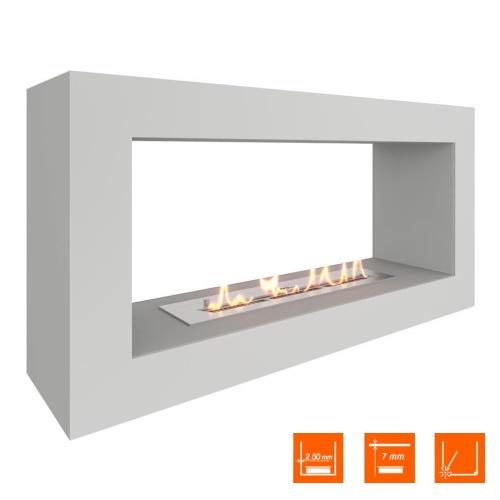 Биокамин SteelHeat FRAME ONE 900 белый SteelHeat