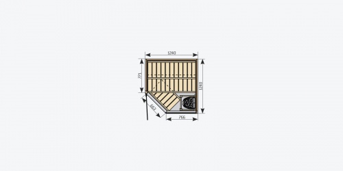 Сауна Sirius SC1212К э/п VegaCompact BC35