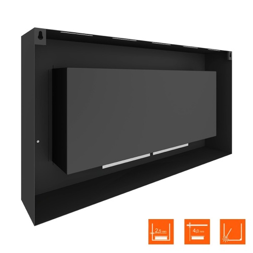Биокамин SteelHeat WALL GRAND 1200 LITE черный SteelHeat