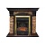 Каминокомплект Royal Flame Dublin арочный скальный (темный дуб)+Majestic FX Brass