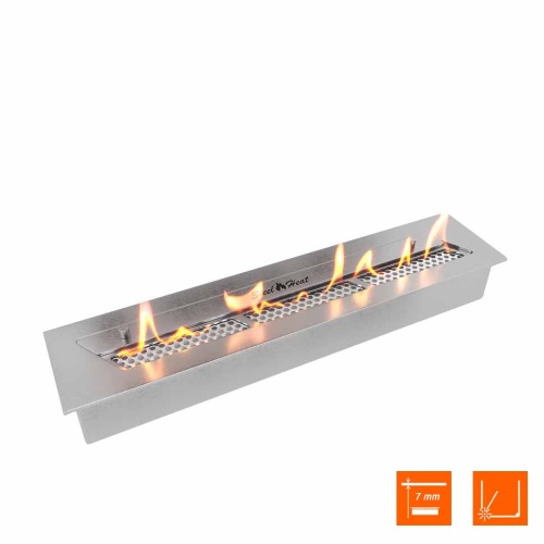 Биокамин SteelHeat WALL FRAME ONE 900 черный, стемалит SteelHeat
