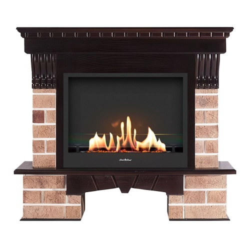 Биокамин в портале SteelHeat RS, стекло SteelHeat