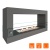 Биокамин SteelHeat WALL FRAME ONE 900 серый, стекло SteelHeat