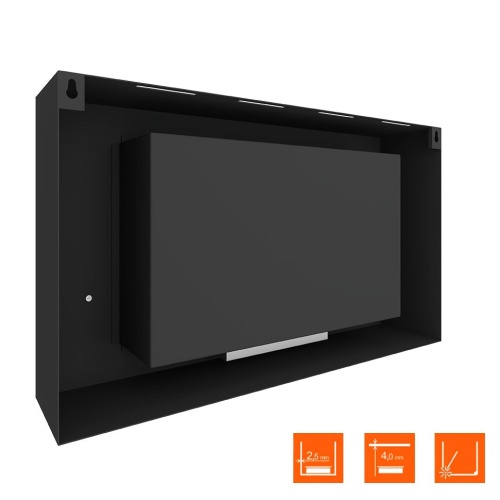 Биокамин SteelHeat WALL LONG 900 LITE черный SteelHeat