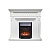 Каминокомплект Royal Flame Alexandria (белый дуб)+Majestic FX Black
