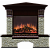 Каминокомплект Glenrich Бостон Грот однотонный угловой (венге)+Arte 23