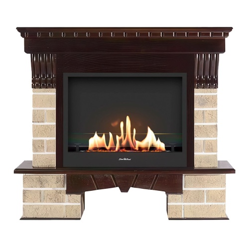 Биокамин в портале SteelHeat WS, стекло SteelHeat