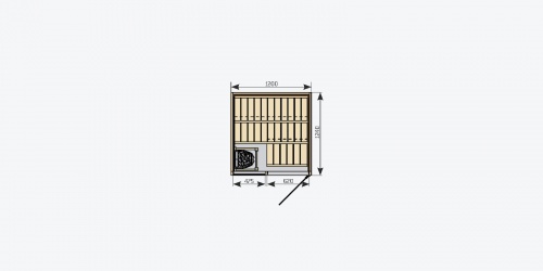 Сауна Sirius SC1212 э/п VegaCompact BC35