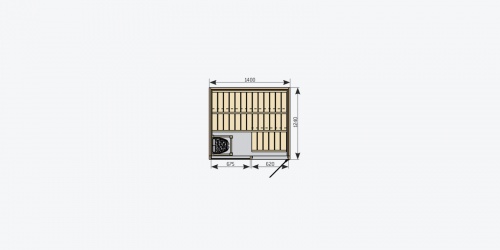 Сауна Sirius SC1412 э/п VegaCompact BC35